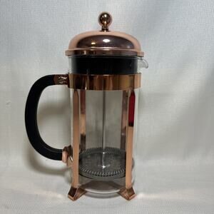 Bodum Chambord Copper French Press Coffee Maker Glass 24 Oz/6 Cups GUC